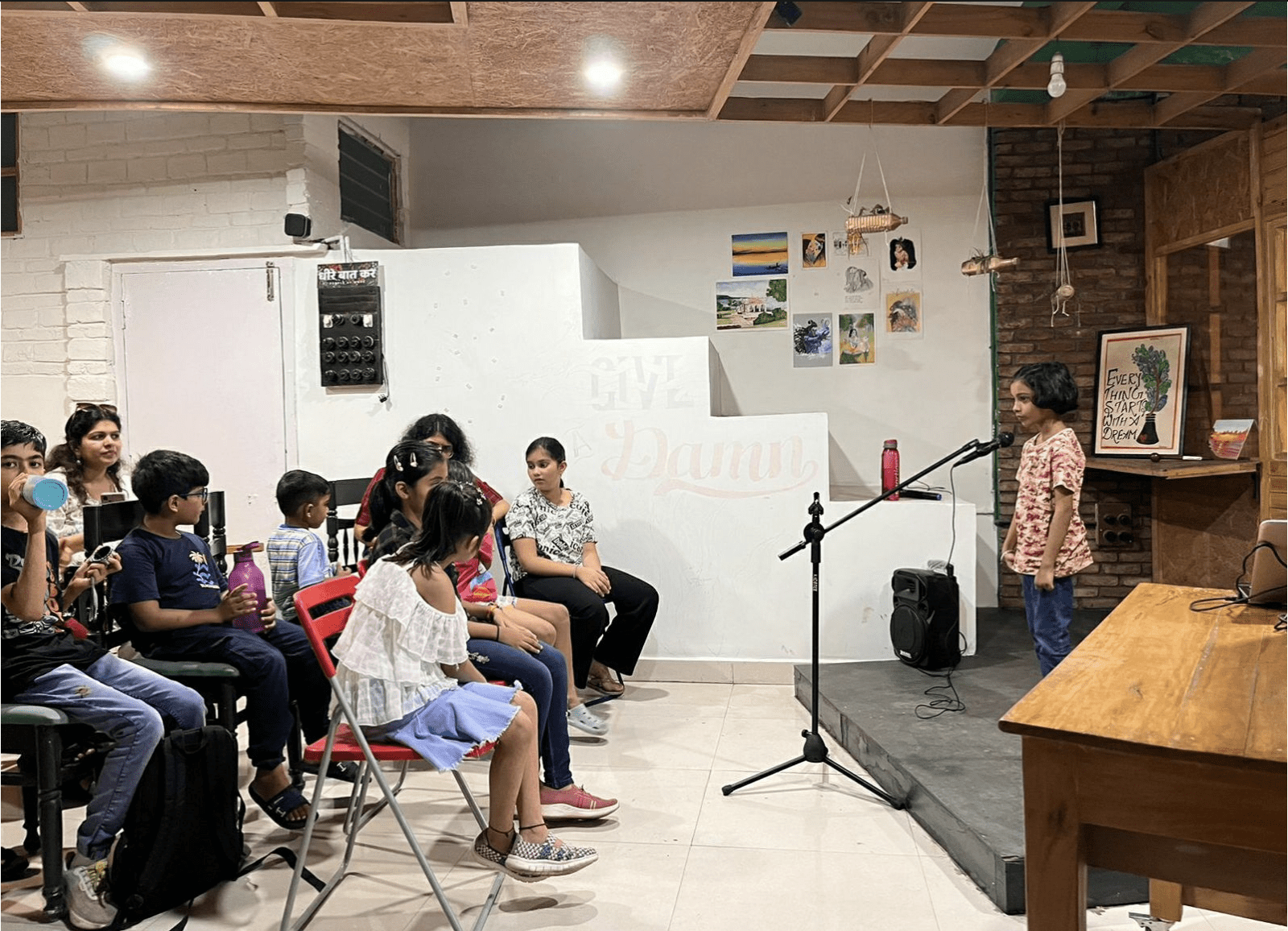 Young Orators speaking